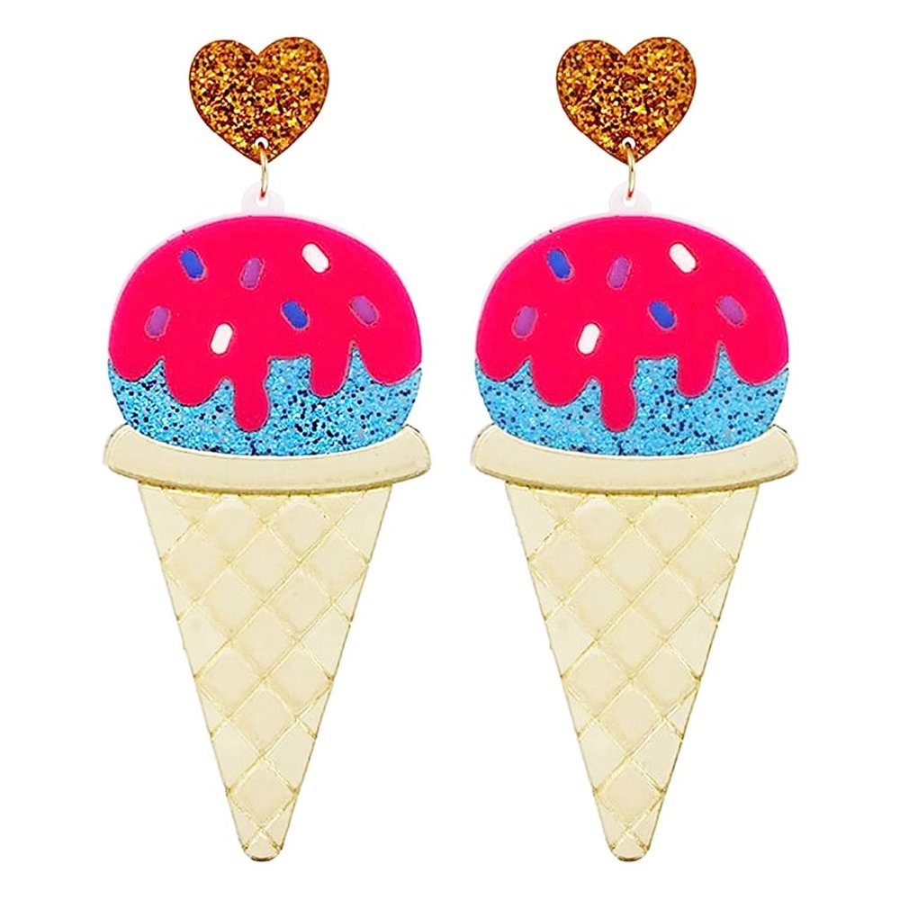 LASR I Scream 4 Ice Cream Resin Earring